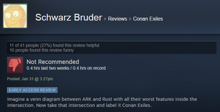 Illustration for article titled Conan Exiles, As Told By Steam Reviews
